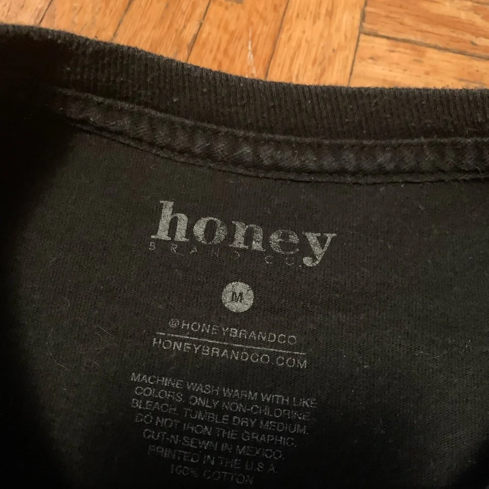 Vintage Honey Skateboard Black Shortsleeve Graphic T Shirt Streetwear - Picture 2 of 4